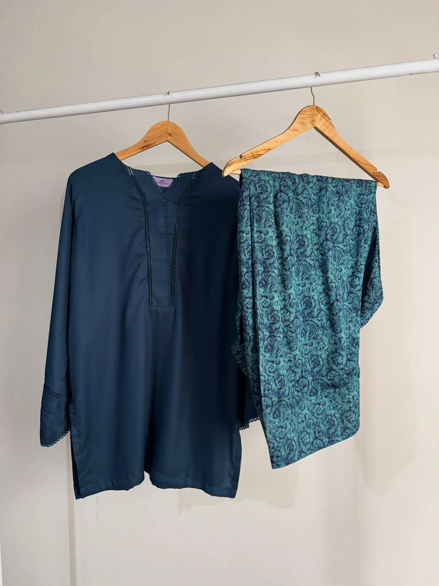 Blue Digital Farshi Shalwar Set - Image 4
