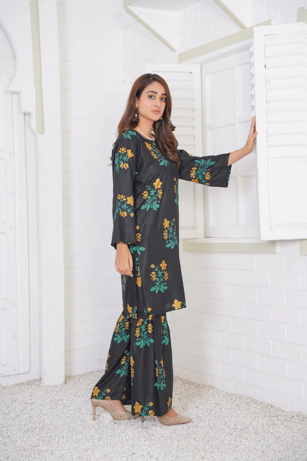Printed Shirt With Sharara - Image 8